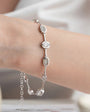925 Sterling Silver Zircon Stone Trend Bracelet