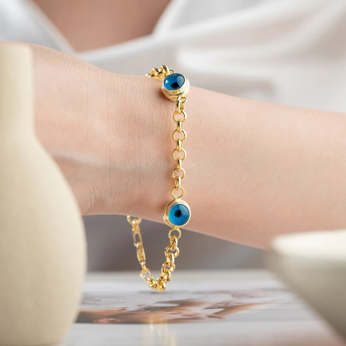 925 Sterling Silver Eye Eye Bracelet