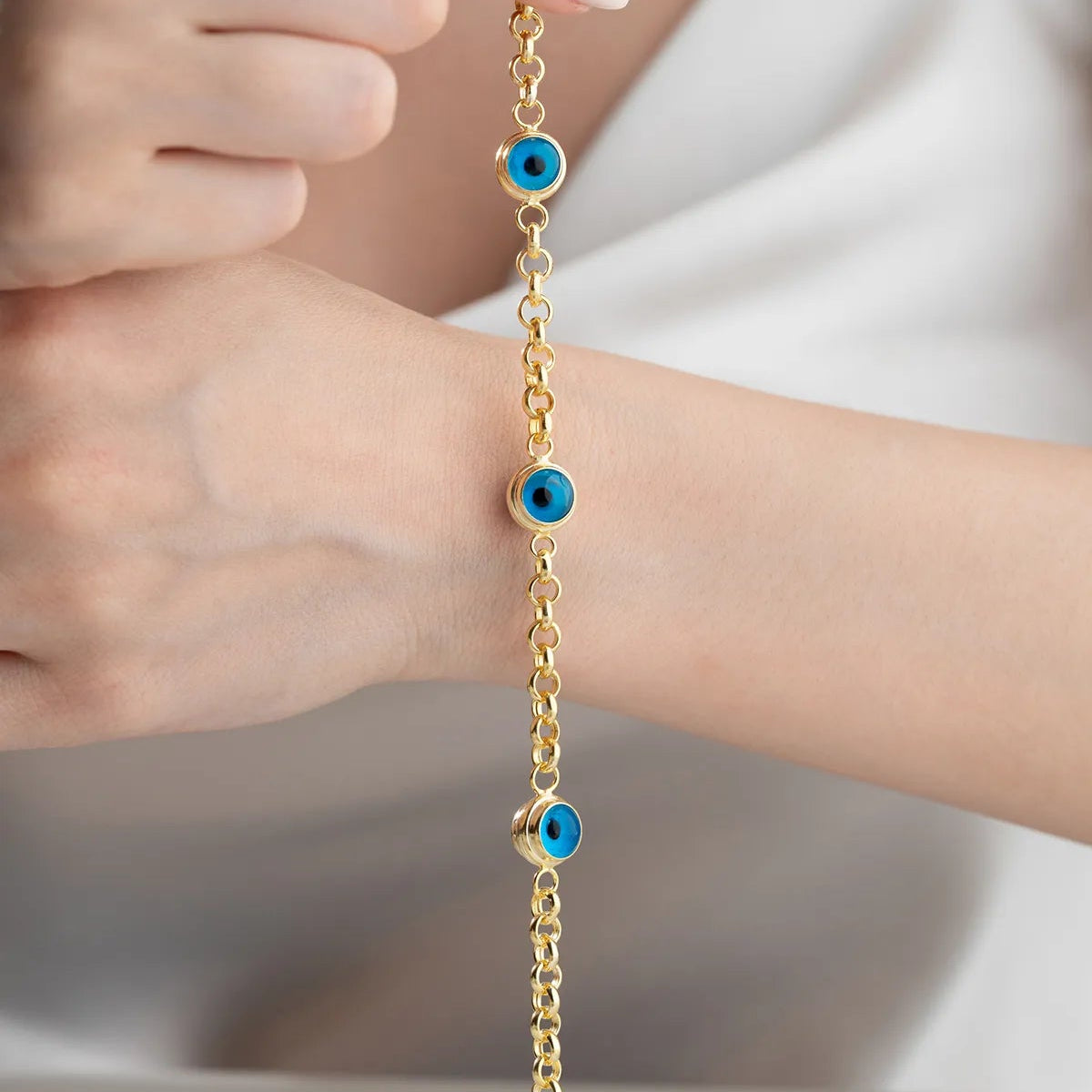 925 Sterling Silver Eye Eye Bracelet