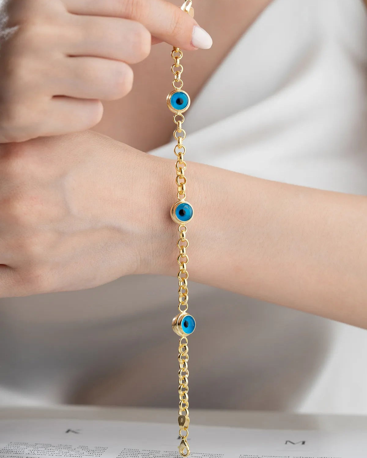 925 Sterling Silver Eye Eye Bracelet