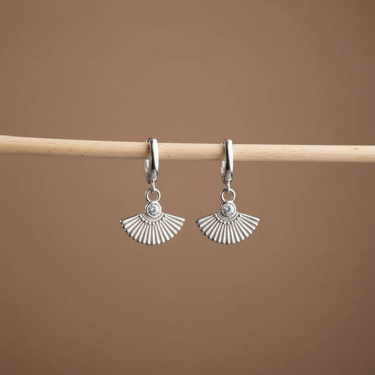 925 Sterling Silver Zircon Stone Earrings