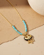 925 Sterling Silver Beaded Assyrian Eye Necklace