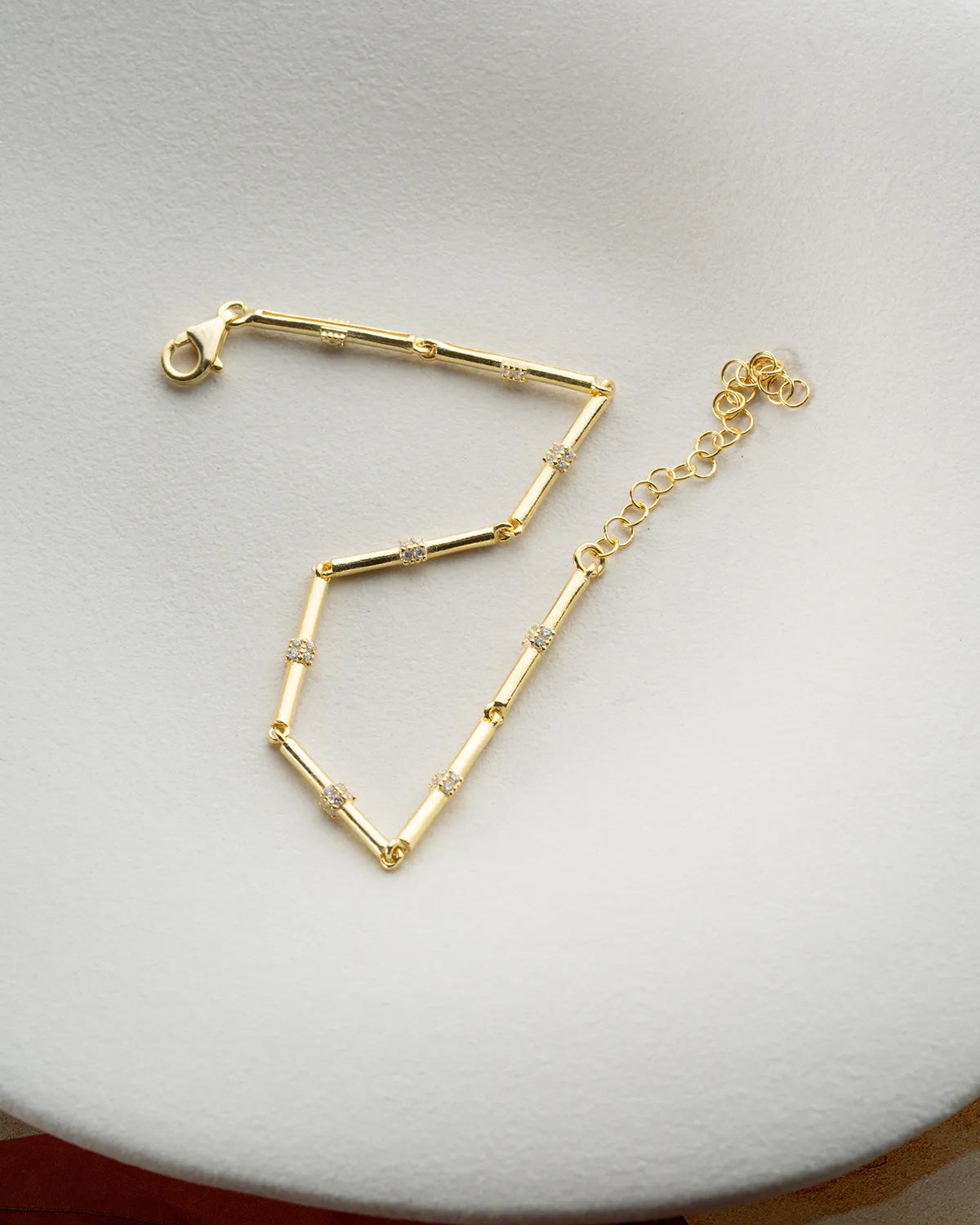 925 Sterling Silver Gold Trend Bracelet