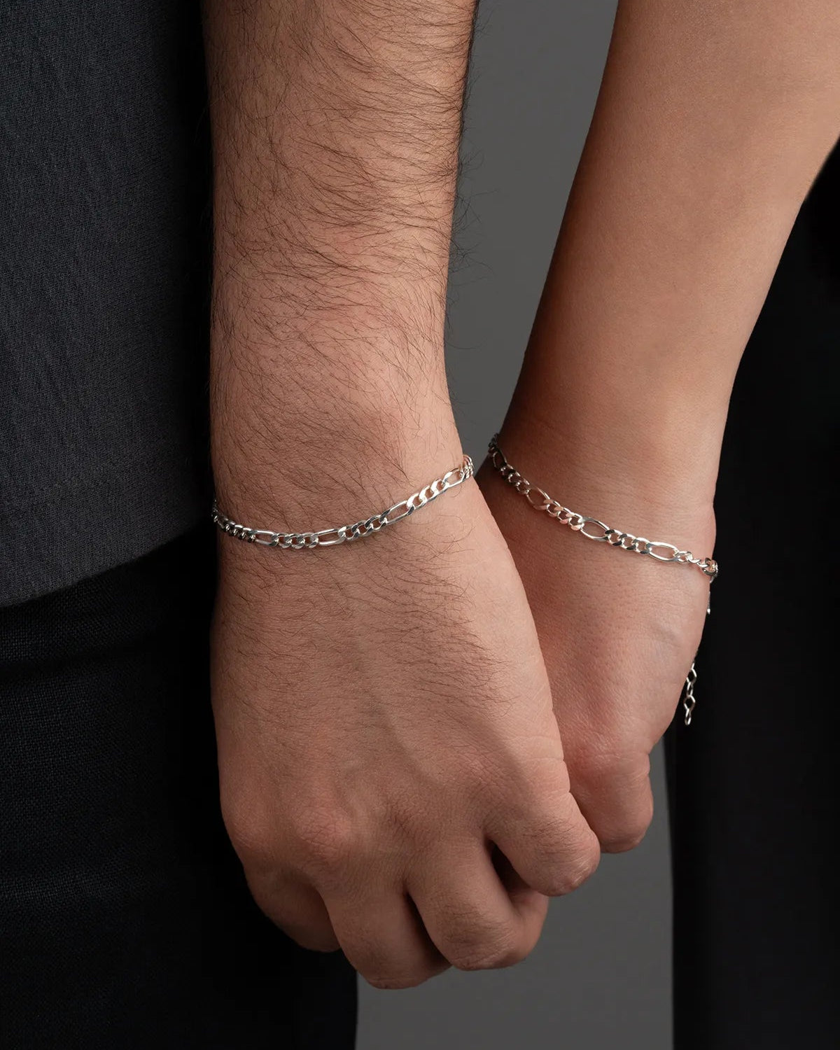 925 Ayar Gümüş Kişiye Özel Harfli Çift Bileklik