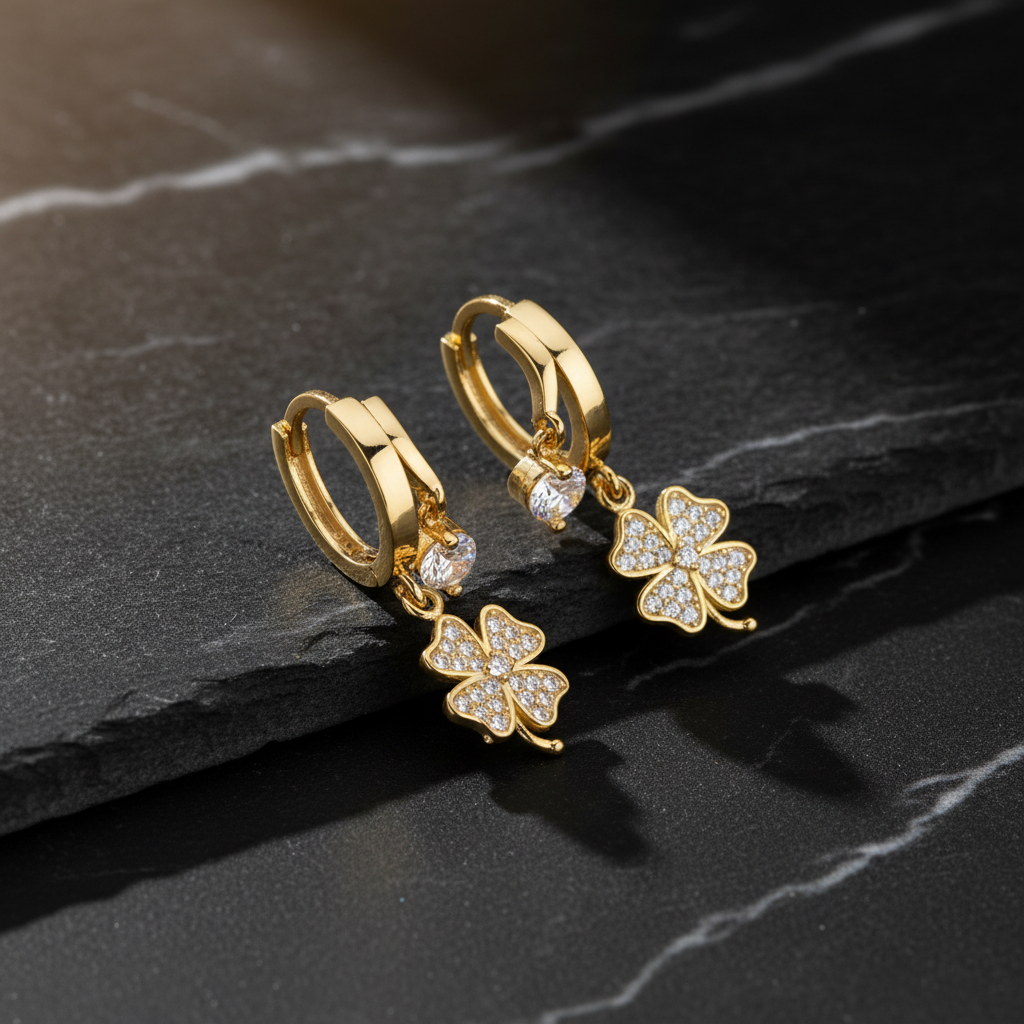 Clover Earrings - 925 Sterling Silver