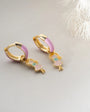 925 Sterling Silver Enameled Children's Earring with Girl Figure