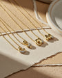 925 Sterling Silver Stone Letter Necklace