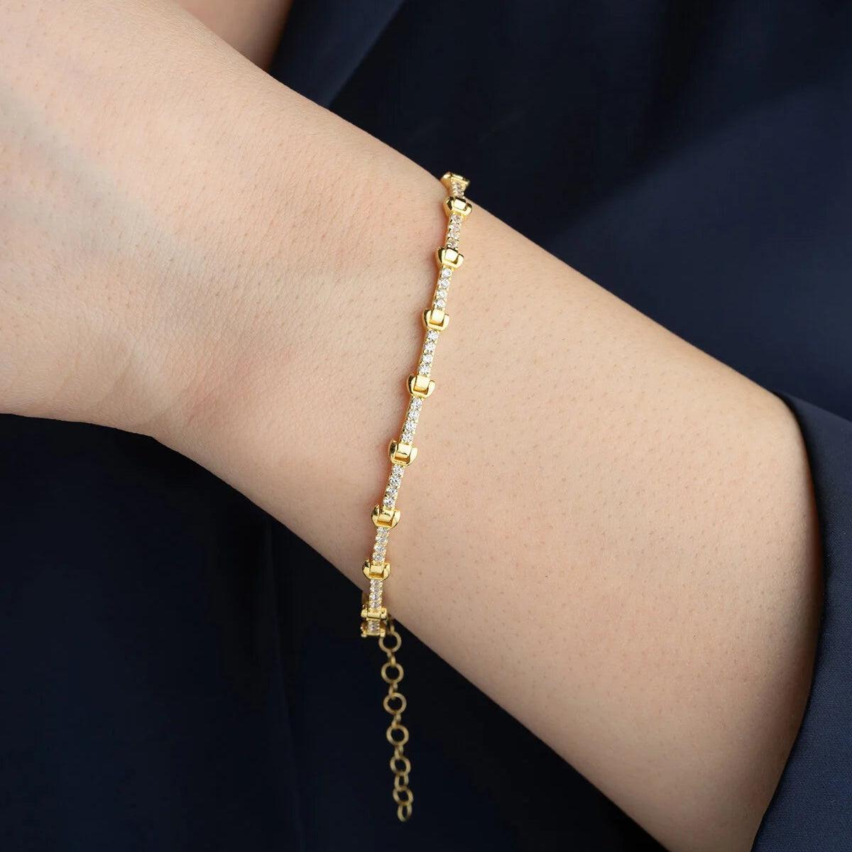 Tennis Bracelet | Gold Plated 925 Sterling Silver