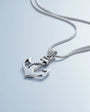 Sea anchor 925 sterling silver necklace