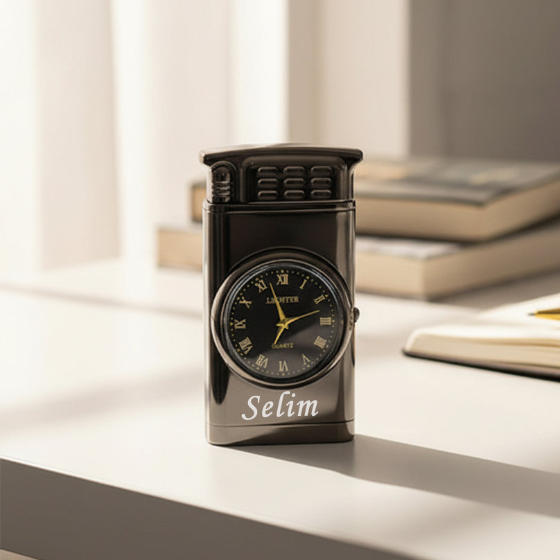 Personalisierte Feuerzeug mit Uhr