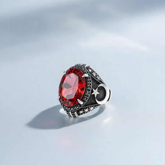 Herrenring 925er Silber mit Zirconia