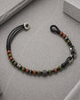 Bracelet Homme Unakite & Macramé | Argent 925