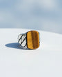 Tiger Eye Men's Ring | 925 Sterling Silver