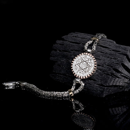 King Chain Seal Suleyman Silver Bracelet