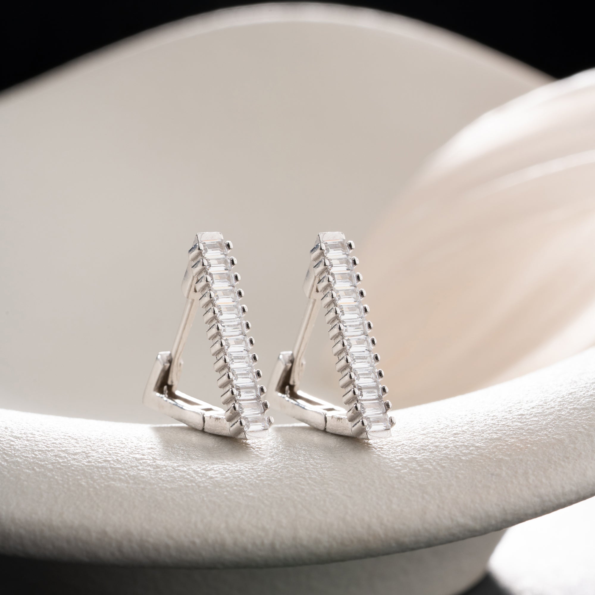 LUMI Baguette Ohrringe | 925 Silber