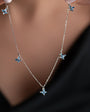 Blue Butterfly Necklace | 925 Sterling Silver