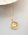 Sun & Moon Necklace – 925 Sterling Silver – Gold Plated