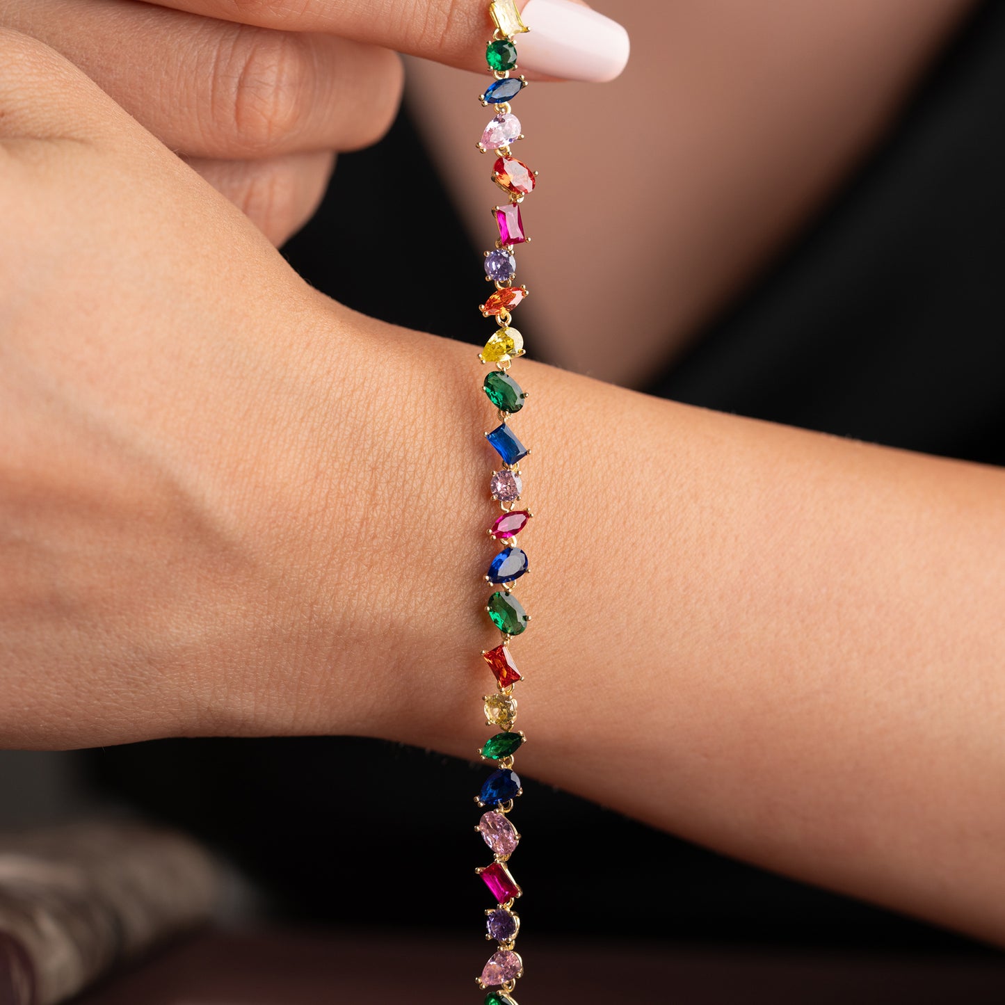 Bracelet KALEIDO Zirconiums Multicolores | Argent 925