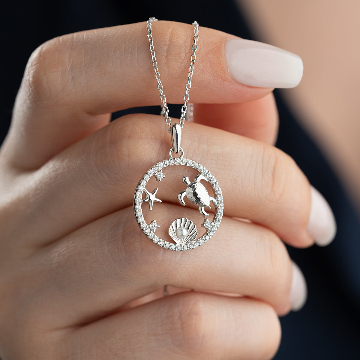 925 Collier de tortues en argent sterling