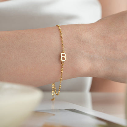 Bracelet de lettre - 925 argent sterling