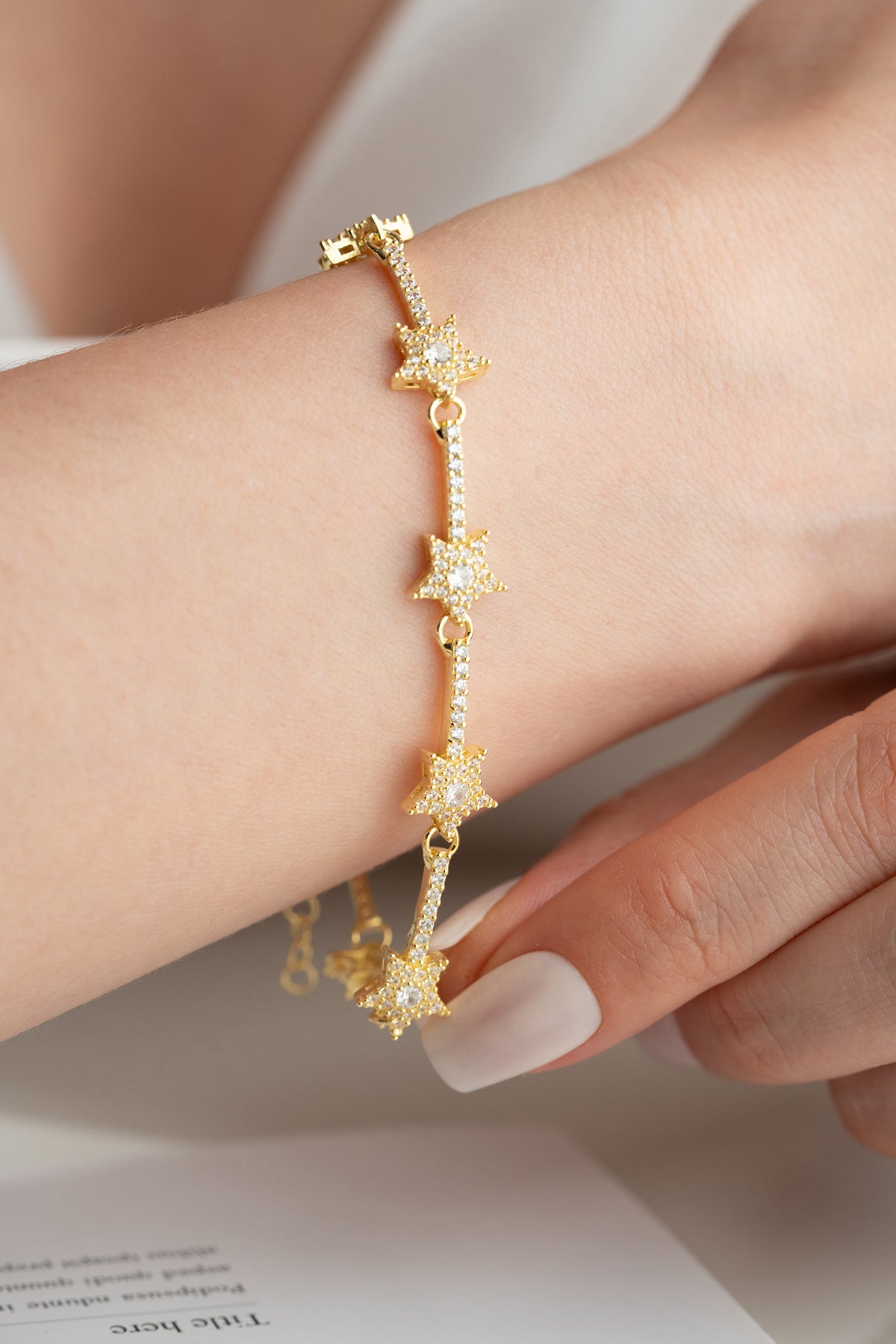 Star Stone Bracelet - 925 Sterling Silver