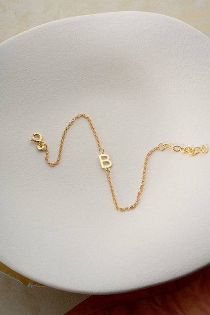 Bracelet de lettre - 925 argent sterling