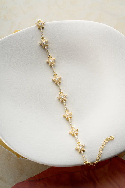 Star Stone Bracelet - 925 Sterling Silver