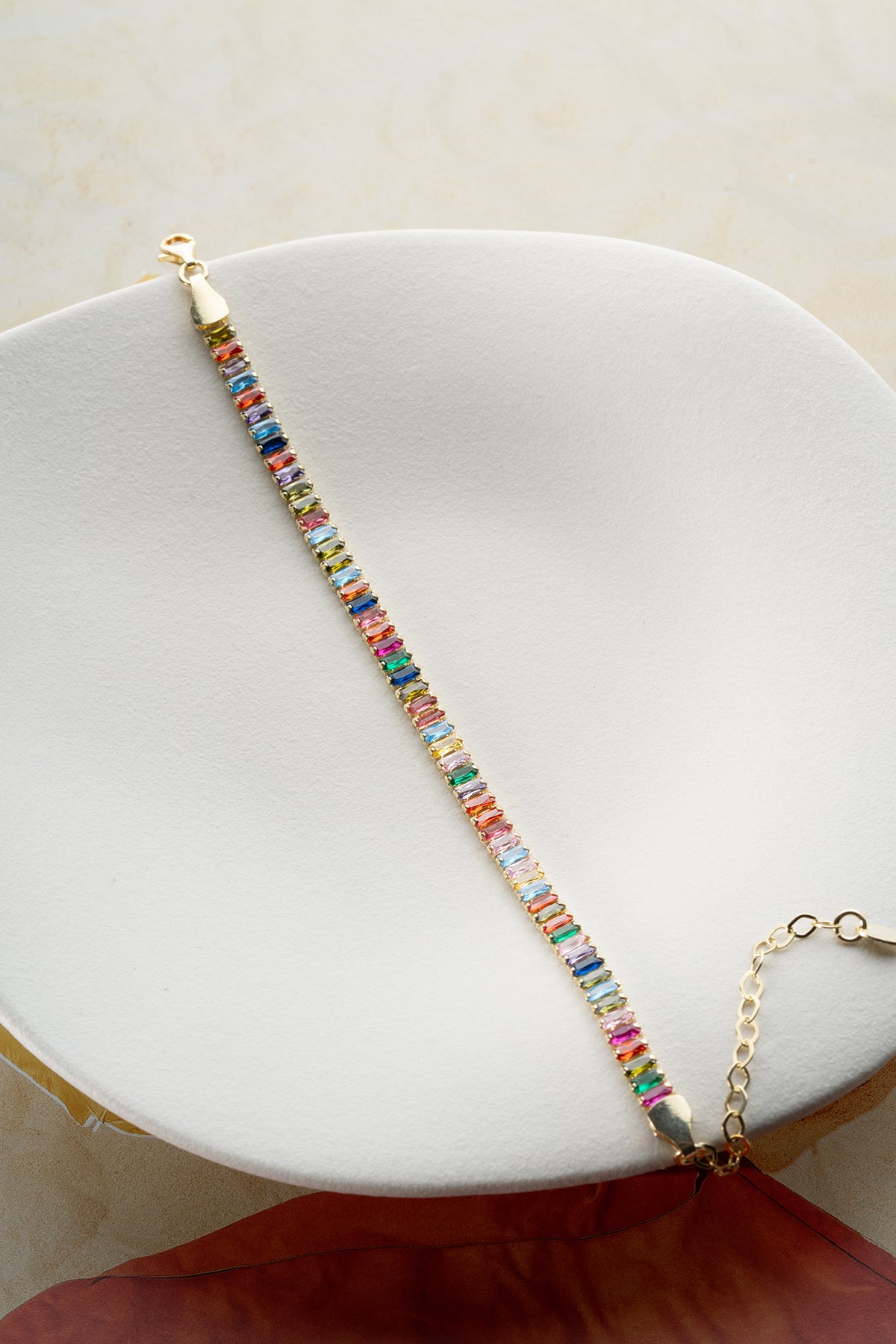 Bracelet en pierre coloré - 925 argent sterling