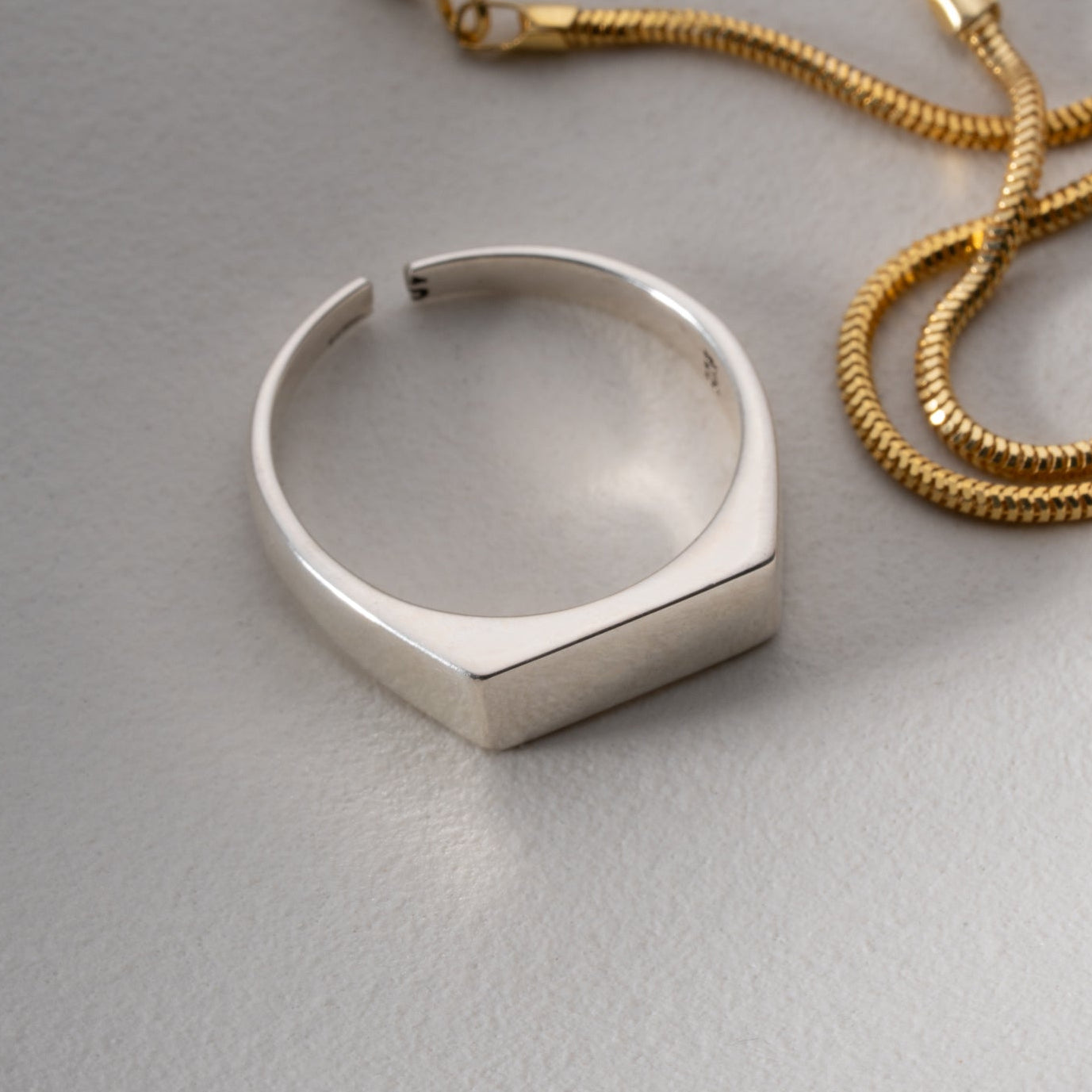 925 Gümüş Minimal Yüzük