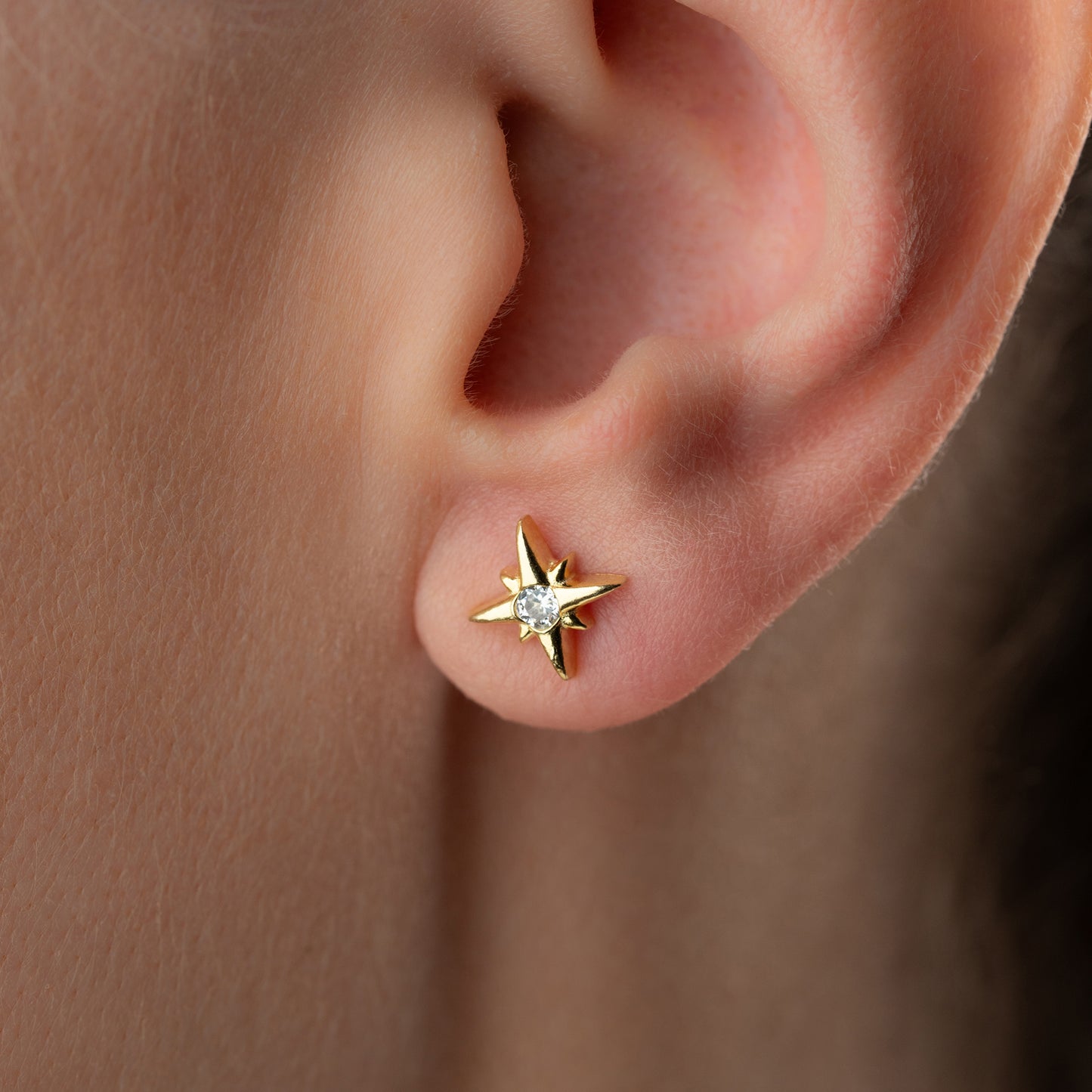 Ay ve Yıldız Küpe