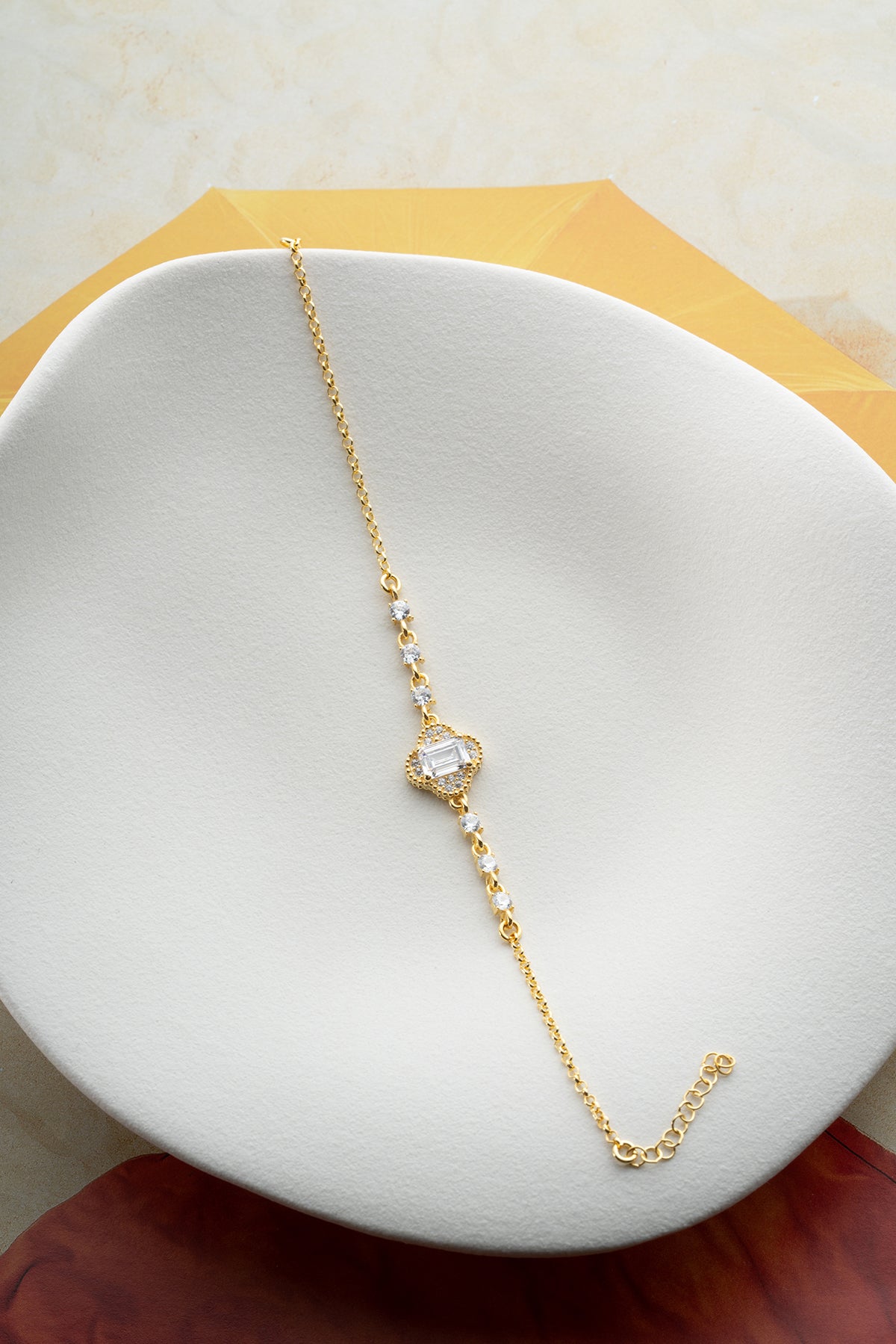 925er Silberarmband mit Zirkonsteinen