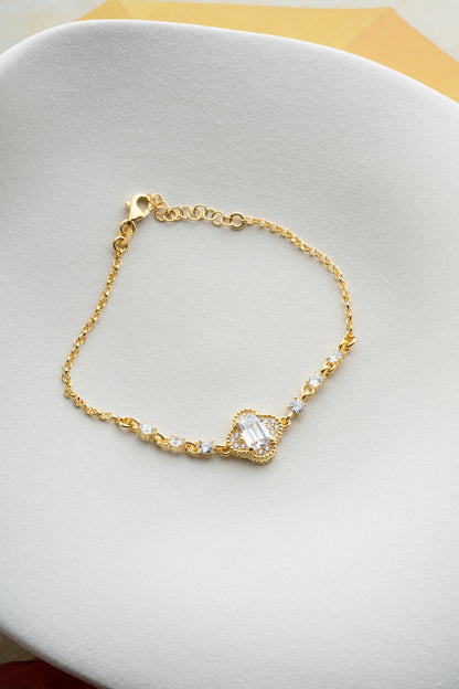 925er Silberarmband mit Zirkonsteinen