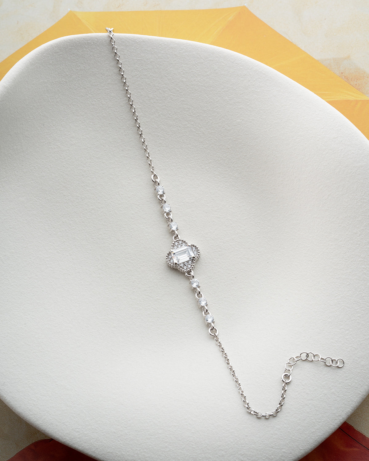 Zircon Stone 925 Sterling Silver Bracelet