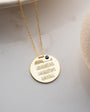Aytel Kürsi Nazar Bead Silver Necklace | Blue Aura