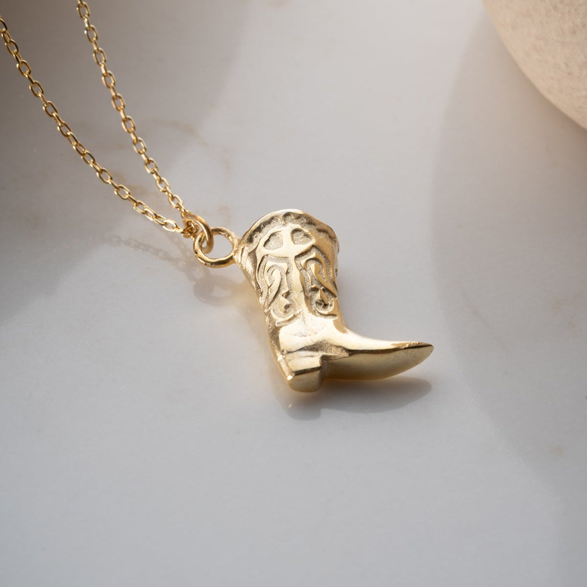 Western Kovboy Çizme Kolye – 925 Ayar Gümüş