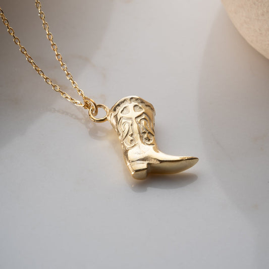 Western Kovboy Çizme Kolye – 925 Ayar Gümüş