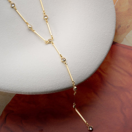 Liera Y Necklace - 925 Sterling Silver - Elegant Design