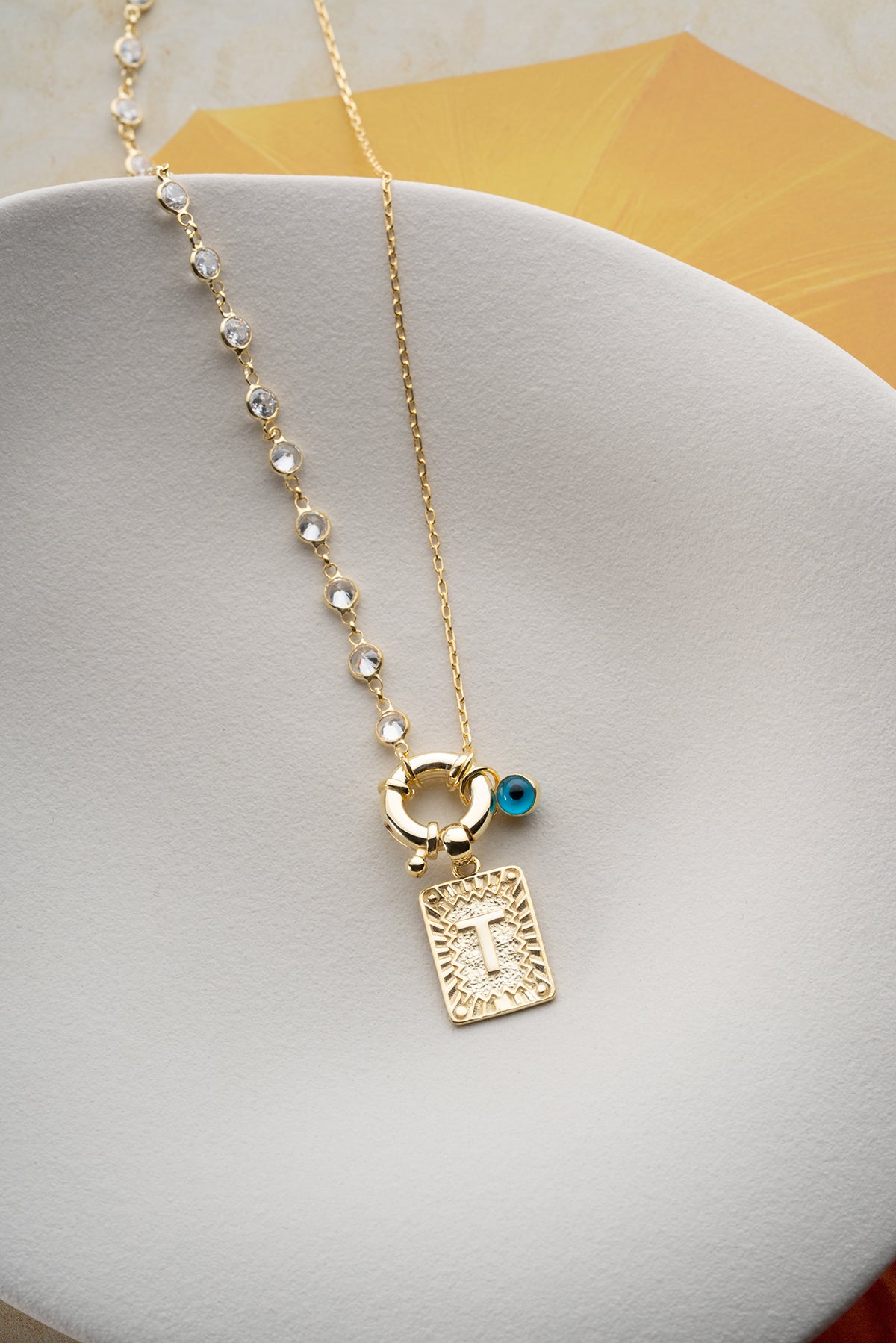 Shine Letter  Kişiye Özel Gümüş Harf Kolye