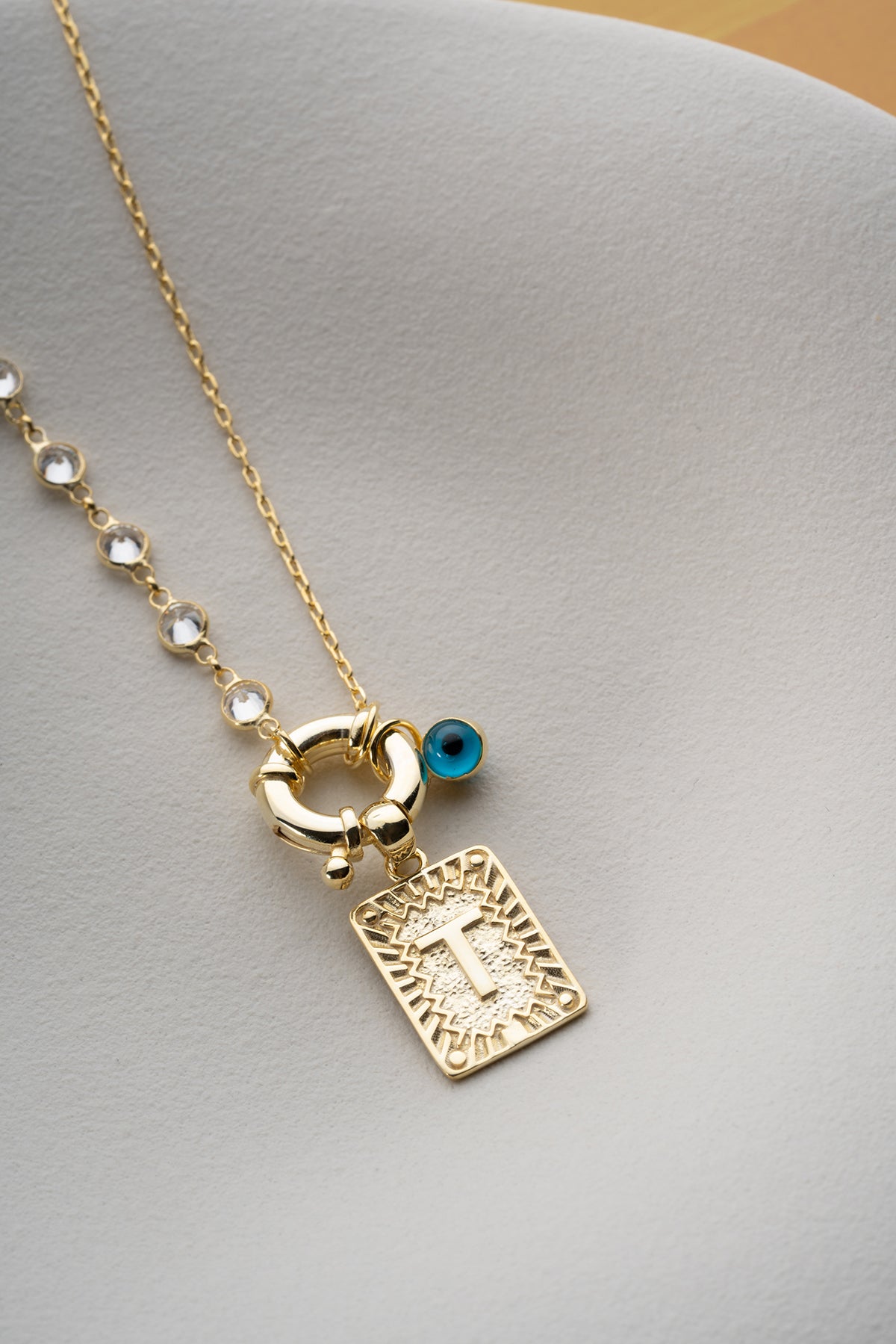 Shine Letter  Kişiye Özel Gümüş Harf Kolye