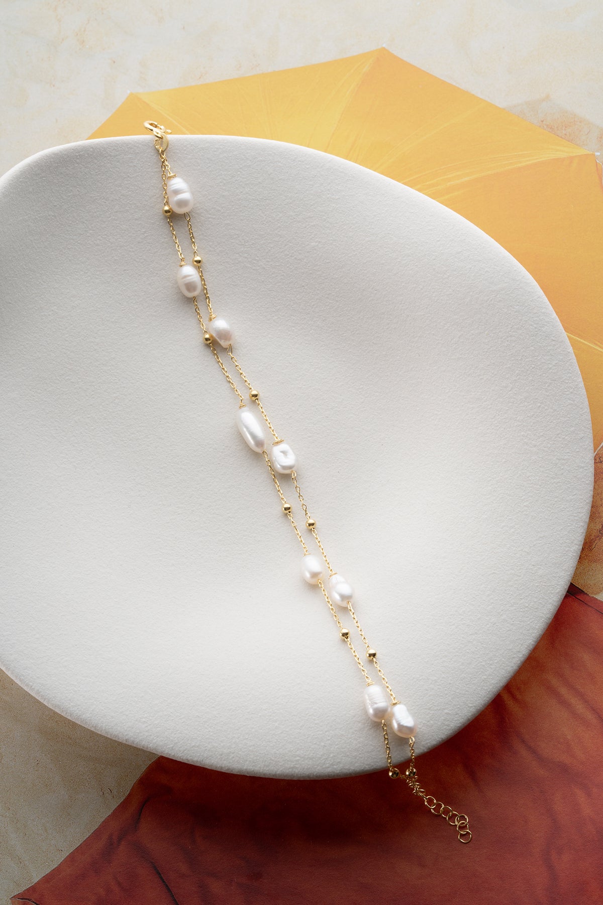 Bracelet avec perles - 925 argent sterling