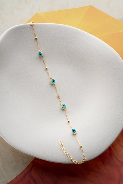 Blue Aura Armband – 925 Silber