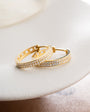 Zircon Stone Ring Earrings - 925 Sterling Silver