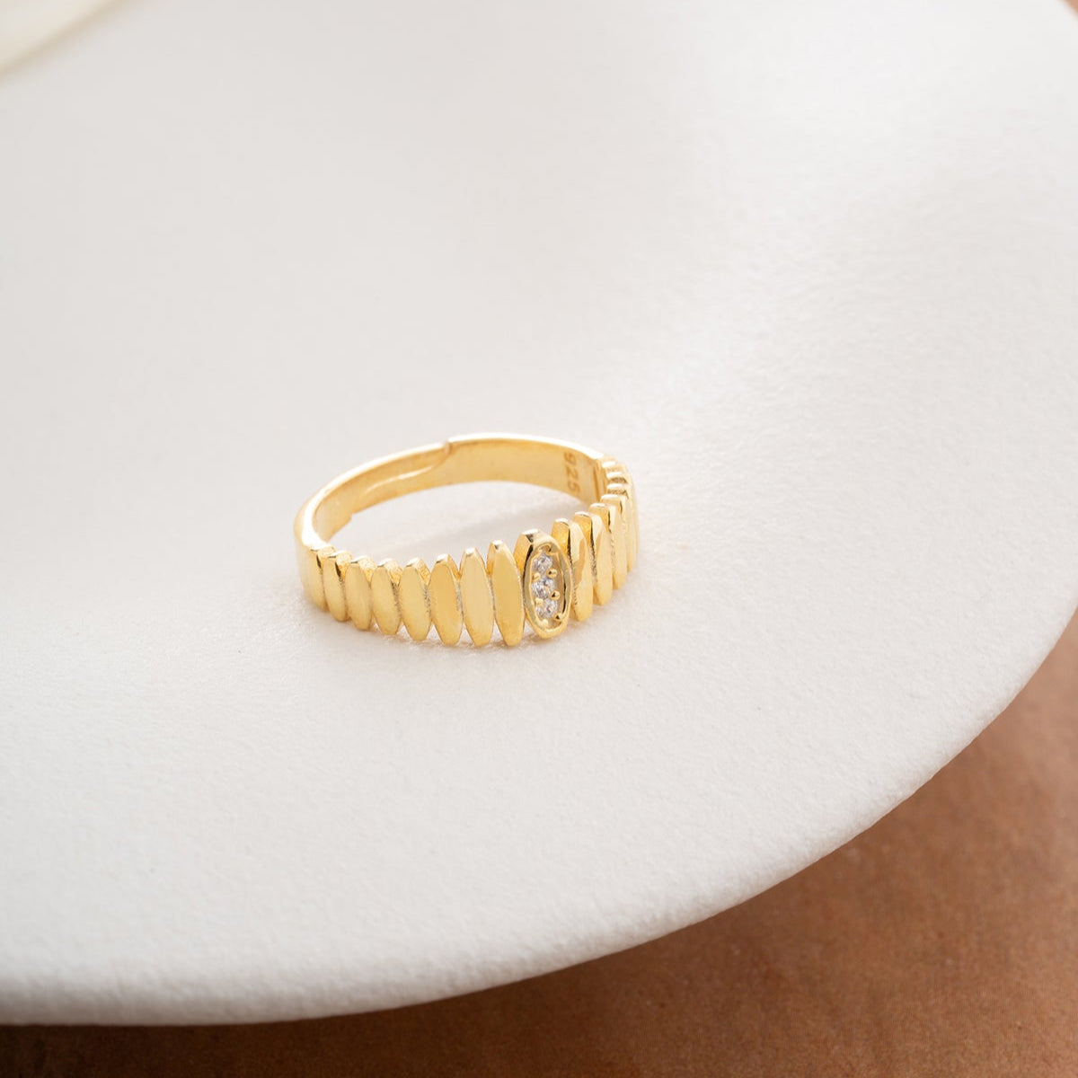 Bague de pierre élégante - 925 Silver Sterling