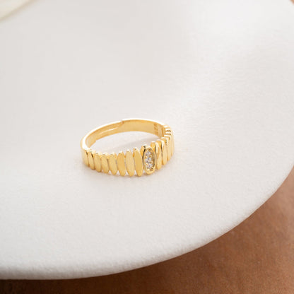 Bague de pierre élégante - 925 Silver Sterling