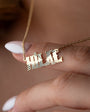 Sunray Name Light Writing Silver Necklace