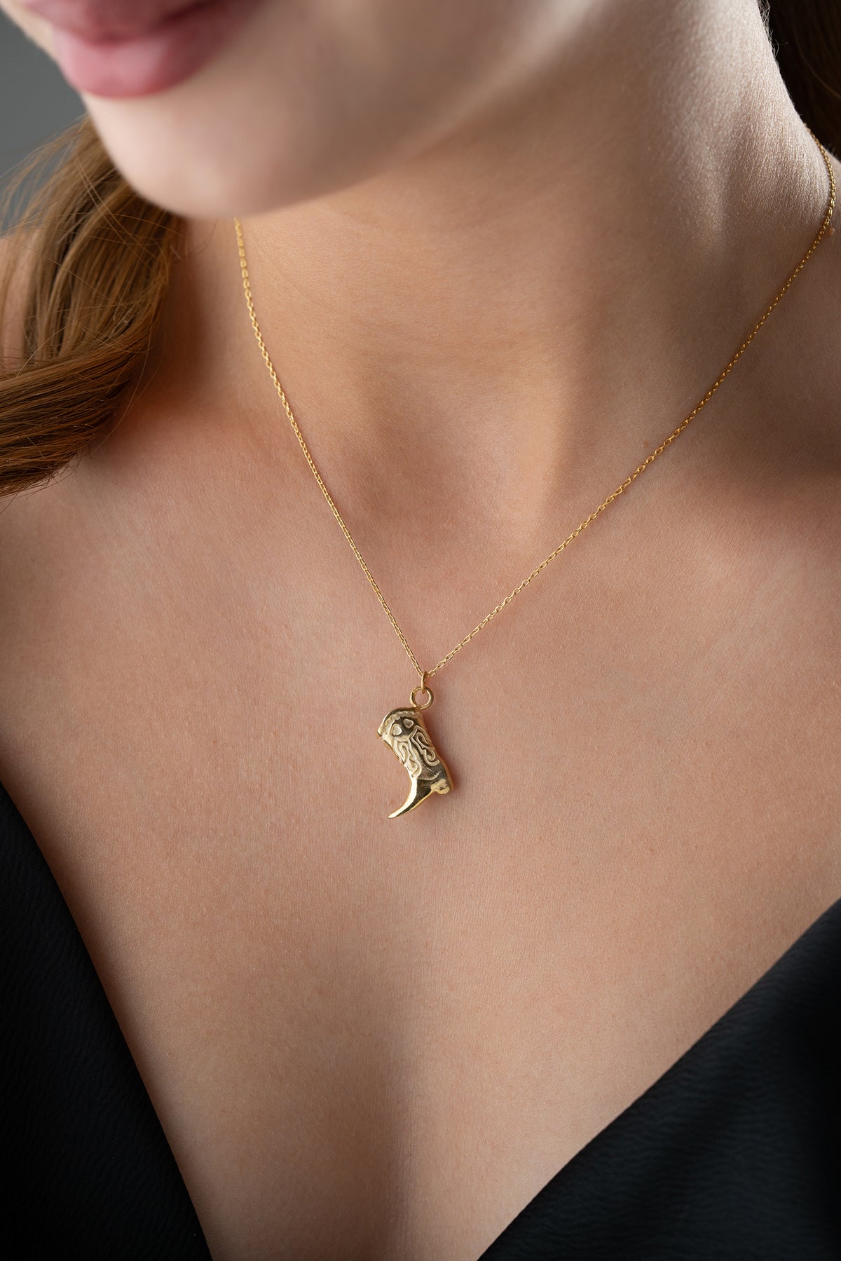 Western Kovboy Çizme Kolye – 925 Ayar Gümüş