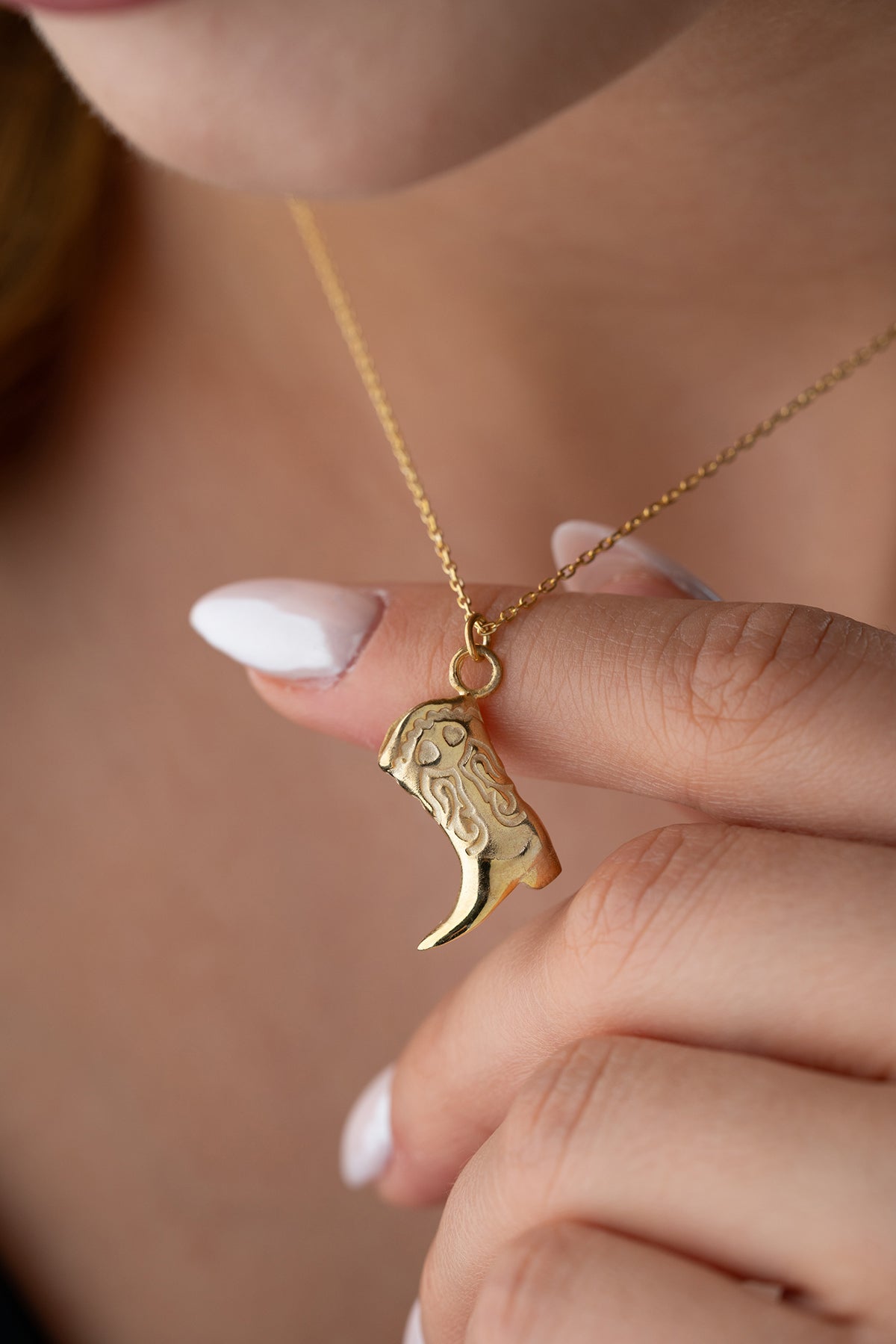 Western Kovboy Çizme Kolye – 925 Ayar Gümüş