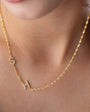 Personalized Necklace with Double Letter - 925 Sterling Silver