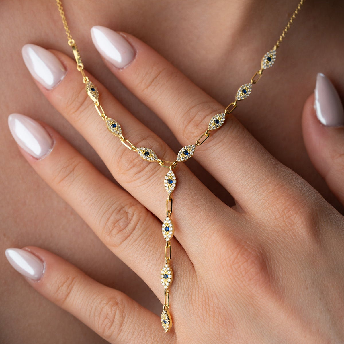 Nazar Y Halskette – 925er Silber