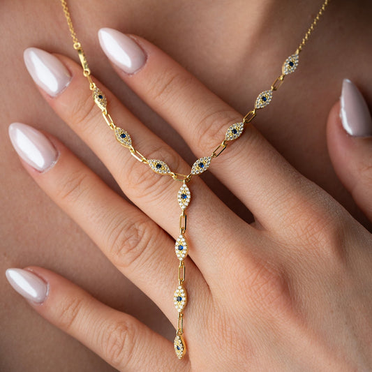 Serenay - Y Model Kolye – 925 Ayar Gümüş